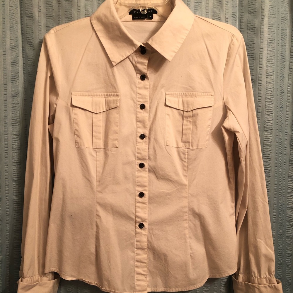 NEW Parallel Tan Blouse Size 12
